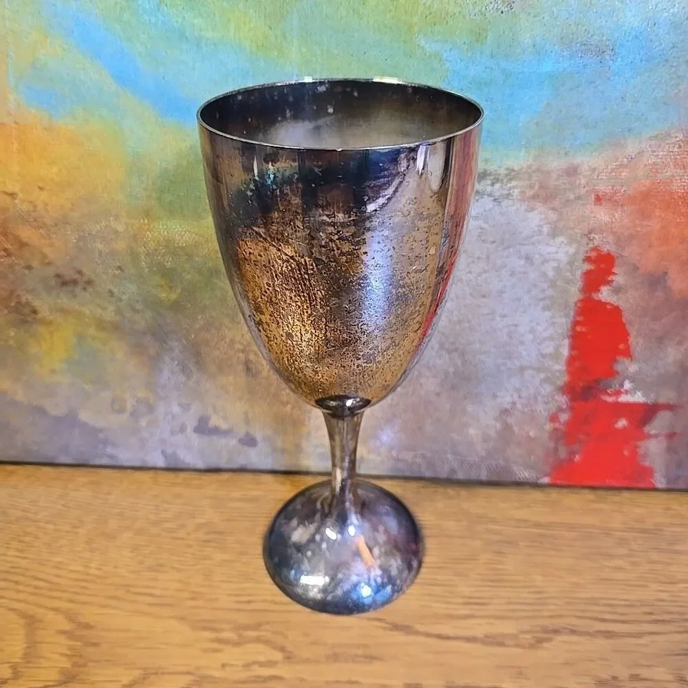 International Silver Company Wine Goblet Silver Plated Vintage